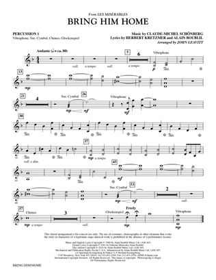 Bring Him Home (from Les Miserables) (arr. John Leavitt) - Percussion 1