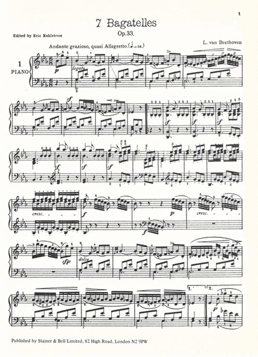 The 17 Bagatelles, Op. 119 and Op. 126