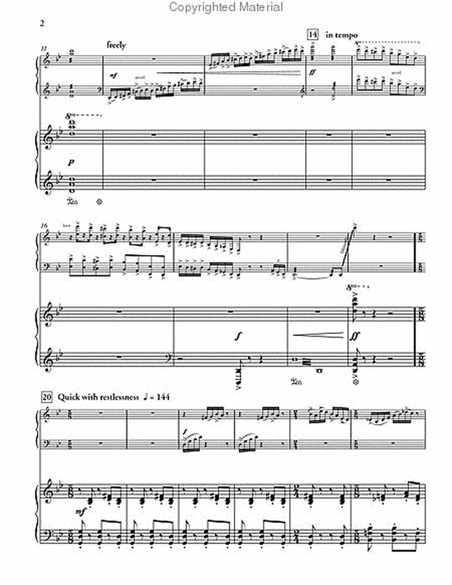 Concerto No. 2 for Marimba (piano reduction)