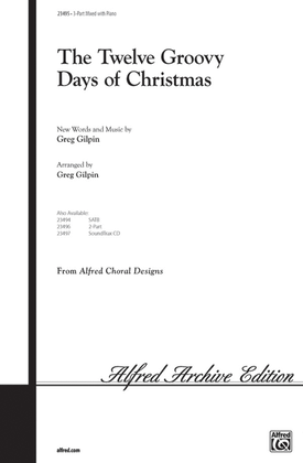 Book cover for The Twelve Groovy Days of Christmas