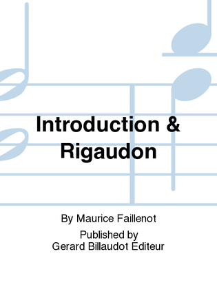 Book cover for Introduction & Rigaudon