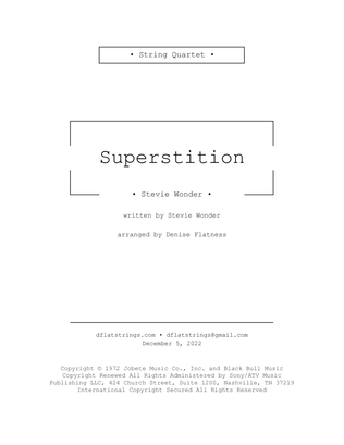 Book cover for Superstition