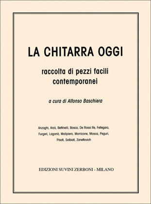 Book cover for La Chitarra Oggi. Antologia Di