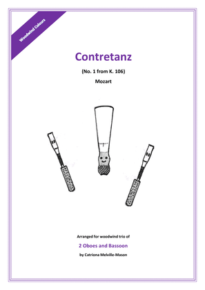 Contretanz No. 1 from K106 (2 oboes and bassoon)