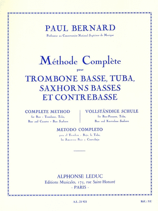 Book cover for Methode Complete (trombone-bass Solo)