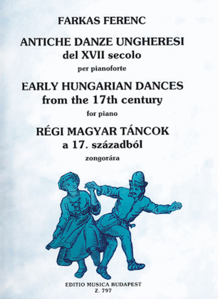 Book cover for Early Hungarian Dances-pno
