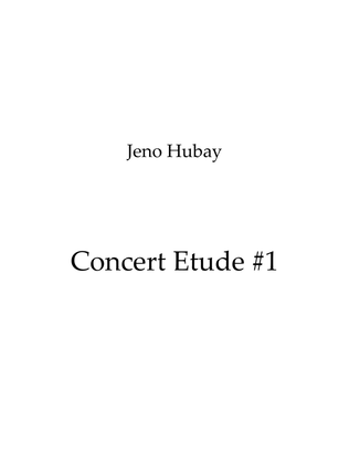 Book cover for Concert Etude #1