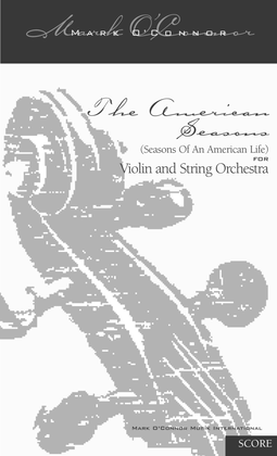Book cover for The American Seasons (score – violin and string orchestra)