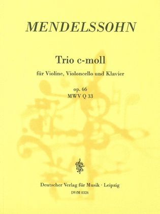 Book cover for Klaviertrio c-moll MWV Q 33 op. 66 op. 66 MWV Q 33
