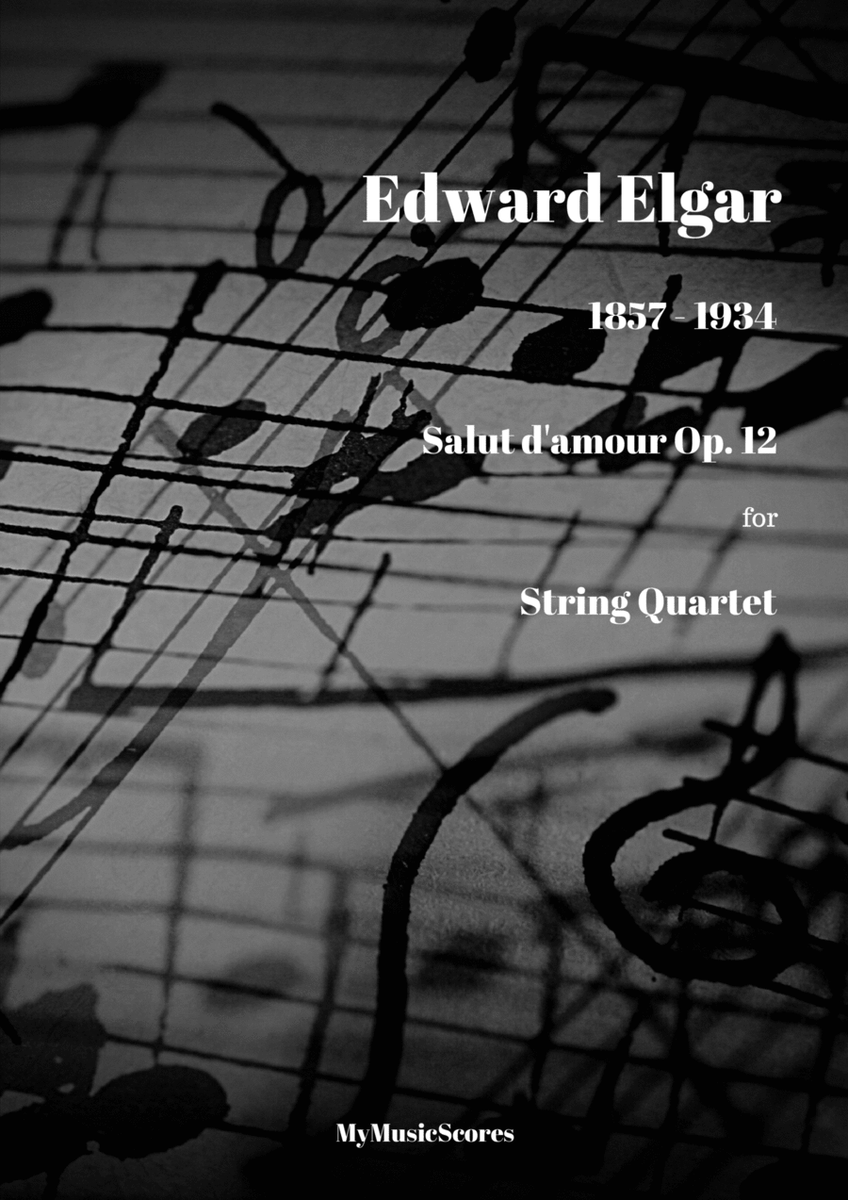 Elgar Salut d'amour Op. 12 for String Quartet image number null