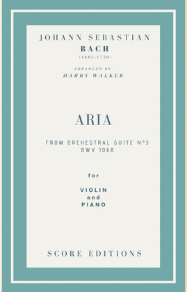 Book cover for Bach Air from Suite No.3 (for Violin and Piano)