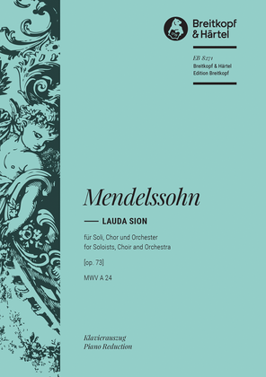 Book cover for Lauda Sion [Op. 73] MWV A 24