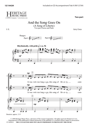 Book cover for And the Song Goes On