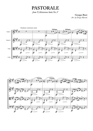 Book cover for "L'Arlesienne Suite No. 2" for String Quartet