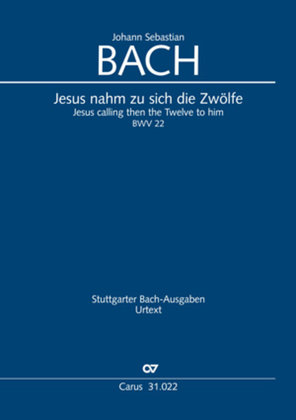 Book cover for Jesus calling then the Twelve to him (Jesus nahm zu sich die Zwolfe)