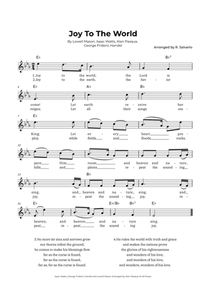 Book cover for Joy To The World (Key of E-Flat Major)