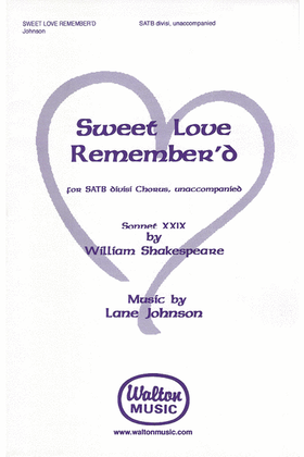 Book cover for Sweet Love Remember'd