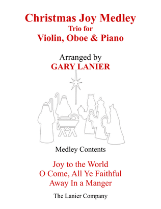 Book cover for CHRISTMAS JOY MEDLEY (Trio – Violin, Oboe & Piano with Parts)