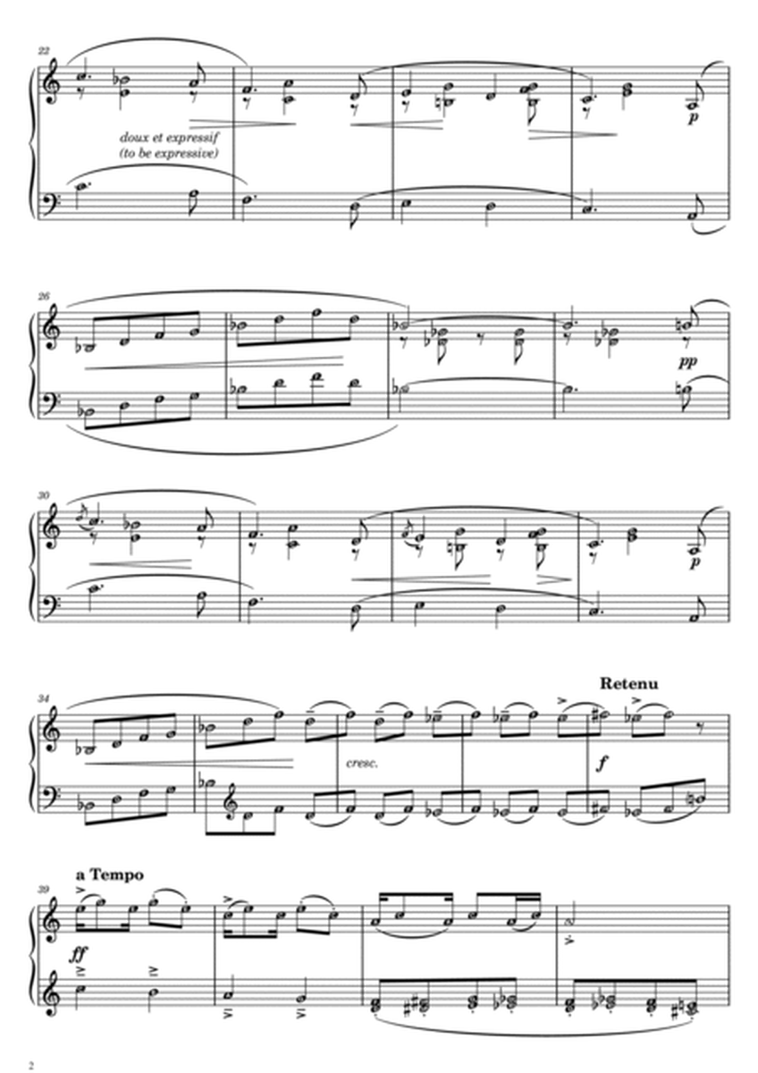 Le Petit Negre The Little Nigar (Grade 5) DEBUSSY Intermediate Piano Sheet Music with note names image number null