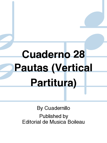 Cuaderno 28 Pautas (Vertical Partitura)