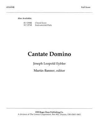 Cantate Domino - Full Score