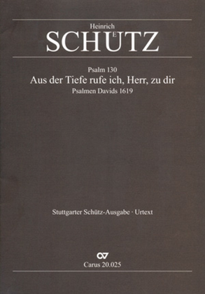 Book cover for From the deep, cried I (Aus der Tiefe ruf ich)