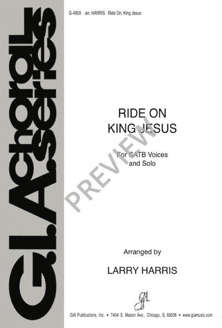 Ride On, King Jesus