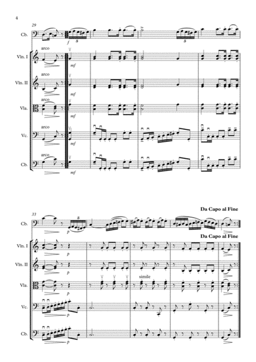 J.Haydn "Bull's Menuett" for Kontrabass and string orchestra