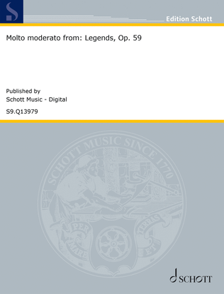 Book cover for Molto moderato from: Legends, Op. 59