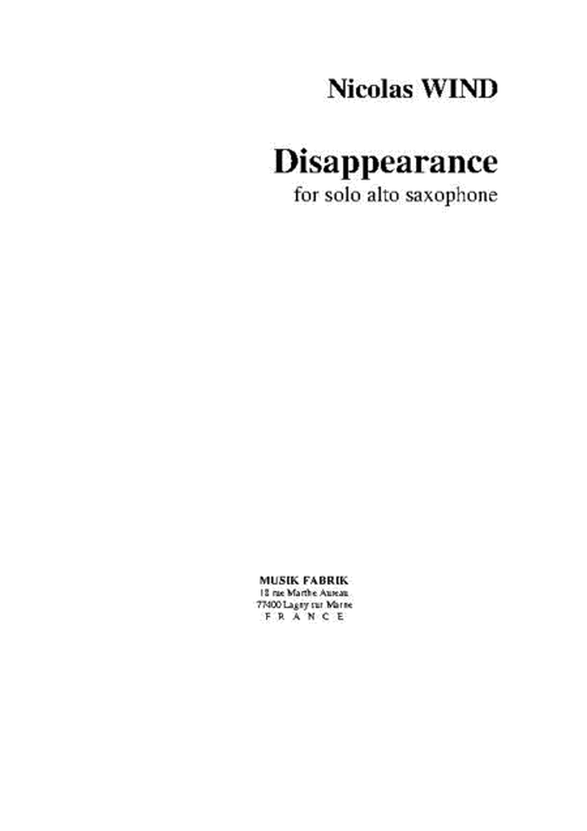 Disappearance