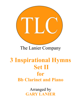 Book cover for 3 INSPIRATIONAL HYMNS, SET II (Duets for Bb Clarinet & Piano)