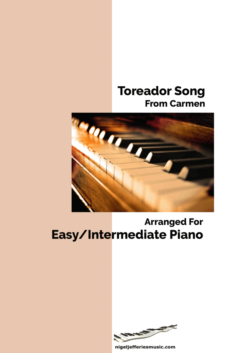 Toreador Song from Carmen arranged for easy/intermediate piano image number null