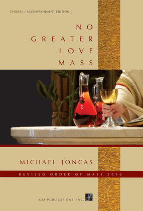 Book cover for No Greater Love Mass - Choral / Accompaniment edition