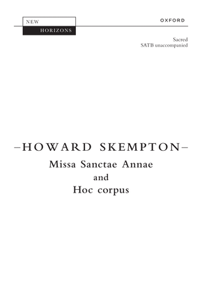 Book cover for Missa Sanctae Annae and Hoc Corpus