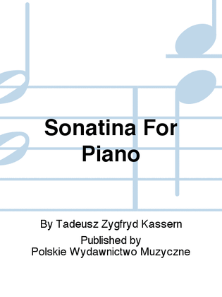 Book cover for Sonatina For Piano