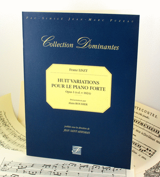 Book cover for Eight variations for the fortepiano. Opus I. 1824