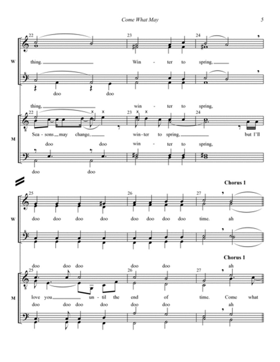 Come What May (from Moulin Rouge) (arr. Theodore Hicks)