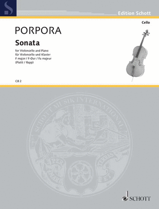 Book cover for Sonata F Major