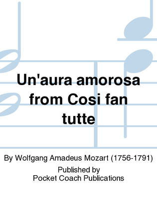 Book cover for Un'aura amorosa from Cosi fan tutte