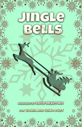 Book cover for Jingle Bells, Jazz Style, for Violin and Cello Duet