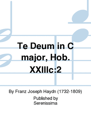 Book cover for Te Deum in C major, Hob. XXIIIc.2