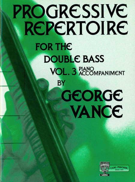 Progressive Repertoire for the Double Bass-Vol 3-Pa. Acc.