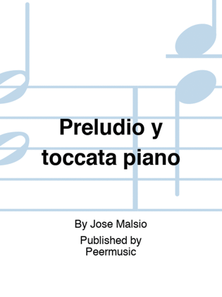 Book cover for Preludio y toccata piano