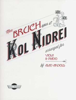 Book cover for Kol Nidrei Opus 47