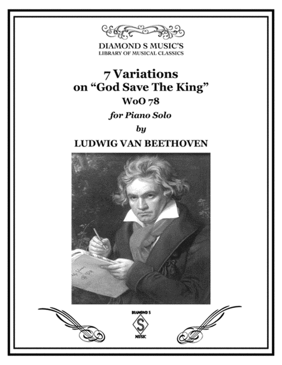 7 VARIATIONS on GOD SAVE THE KING WoO 78 by BEETHOVEN - PIANO SOLO image number null