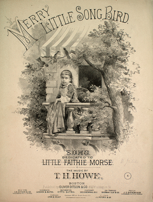 Book cover for Merry Little Song Bird. Song