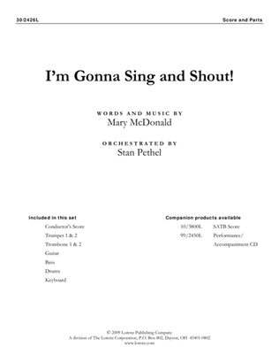 Book cover for I'm Gonna Sing and Shout! - Brass and Rhythm Score and Parts