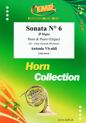 Book cover for Sonata No. 6 in Bb Major