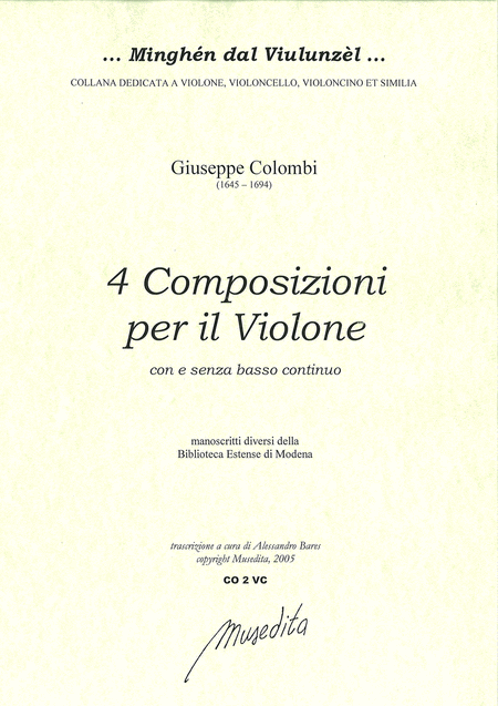 4 Composizioni per il violone (Manuscript, I-Moe)