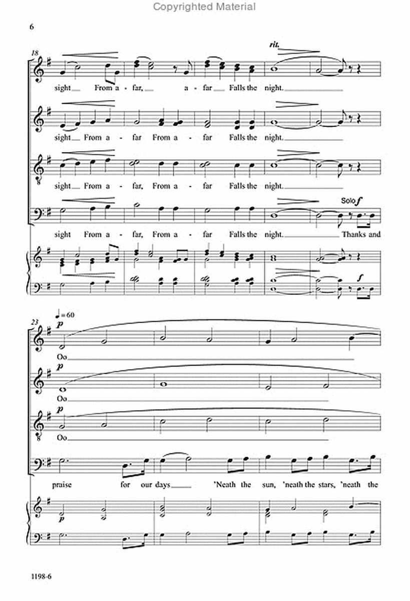 God is Nigh - SATB divisi Octavo image number null